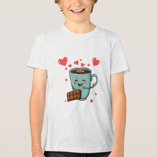 Happy Coffee & Chocolate – Cute Valentine Tri-Blend Shirt