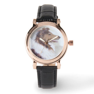 Happy Collie Watch by Hevener Armbanduhr
