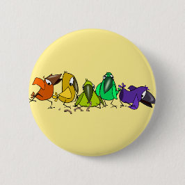 Happy Colorful Birds Button Fun