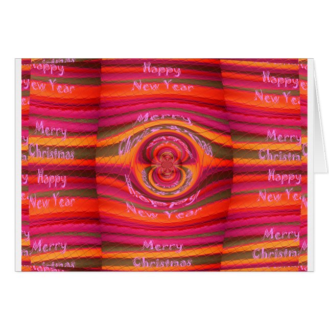 Happy Colors Frohe Weihnachten glückliche Neujahrs (Vorderseite (Horizontal))