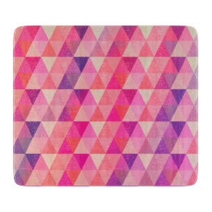 Happy Colors Geometric Triangles Pattern Schneidebrett