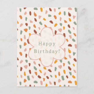Happy Colourful Happy Birthday Card. Postkarte
