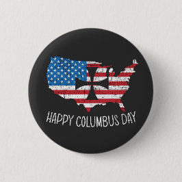 Happy Columbus Day Button