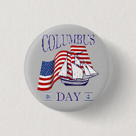 Happy Columbus Day Button