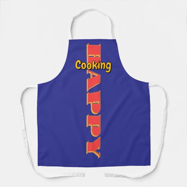 Happy Cooking Blue Koch Schürze (Vorderseite)