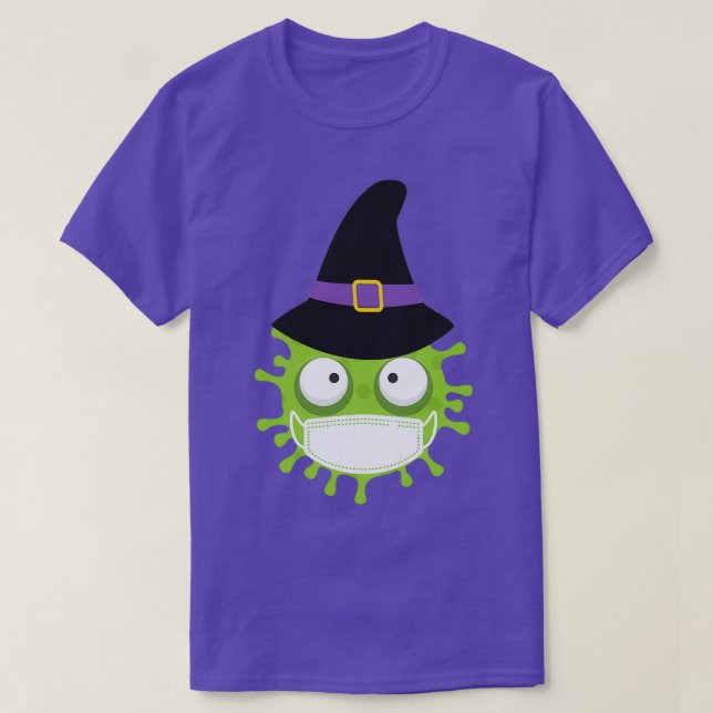 Happy Coronaween Halloween 2020 Coronavirus Witch  T-Shirt (Design vorne)