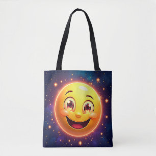 Happy Cosmic Eyes Emoji Tasche