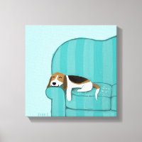 Happy Couch Beagle | Niedlicher Schlafhund | Pet A