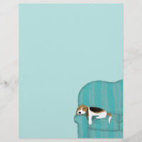 Happy Couch Dog - Niedlicher Beagle Spezialpapier