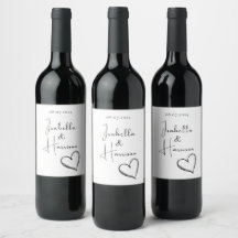Happy Couple Heart Illustration Schwarz und Weiß