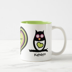 Happy Couple Owl Pair Tasse