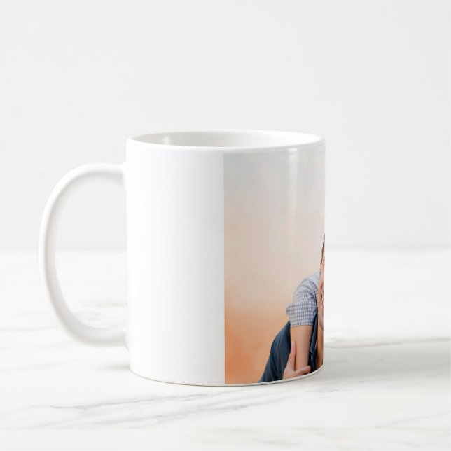 Happy Couple Photo classic mug- Personalized  Kaffeetasse (Links)
