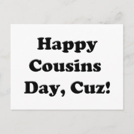 Happy Cousins Day Postkarte