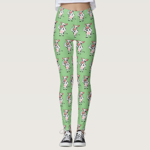 Happy Cow mit Babyflasche Cartoon Leggings