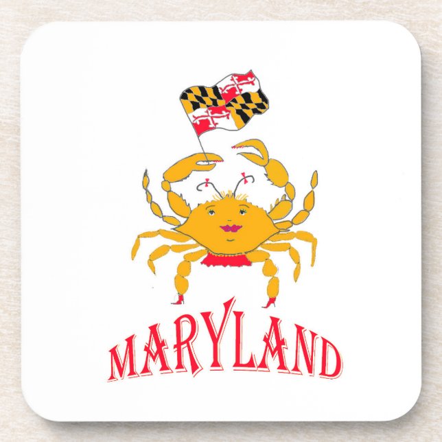 Happy crab baby T-Shirt Throw Pillow Getränkeuntersetzer (Vorderseite)