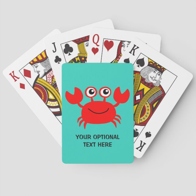 Happy Crab benutzerdefinierte Spielkarten (Rückseite)