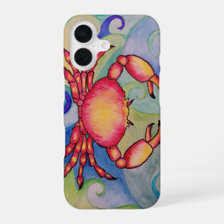 Happy Crab Phone Case iPhone 16 Hülle