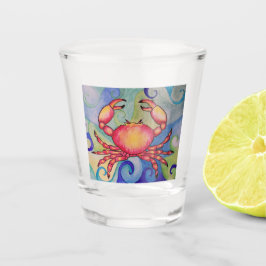 Happy Crab Shotglass Schnapsglas