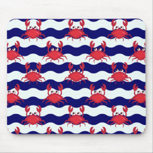 Happy Crabs Pattern Mousepad
