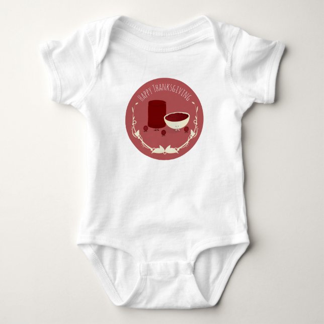 Happy Cranberry Sauce Cranberries Erntedank Baby Strampler (Vorderseite)
