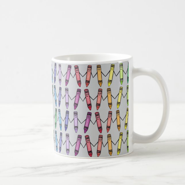 Happy Crayon Friends Tasse (Rechts)