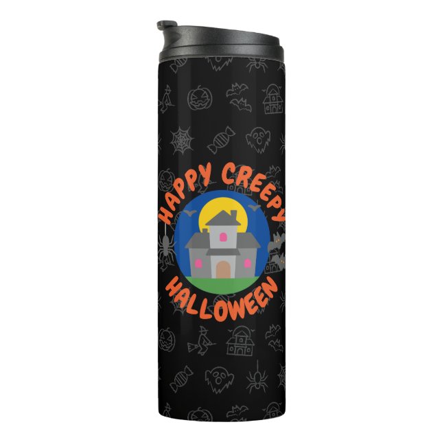 Happy creepy Halloween - Kinder Thermosbecher (Nach rechts gedreht)