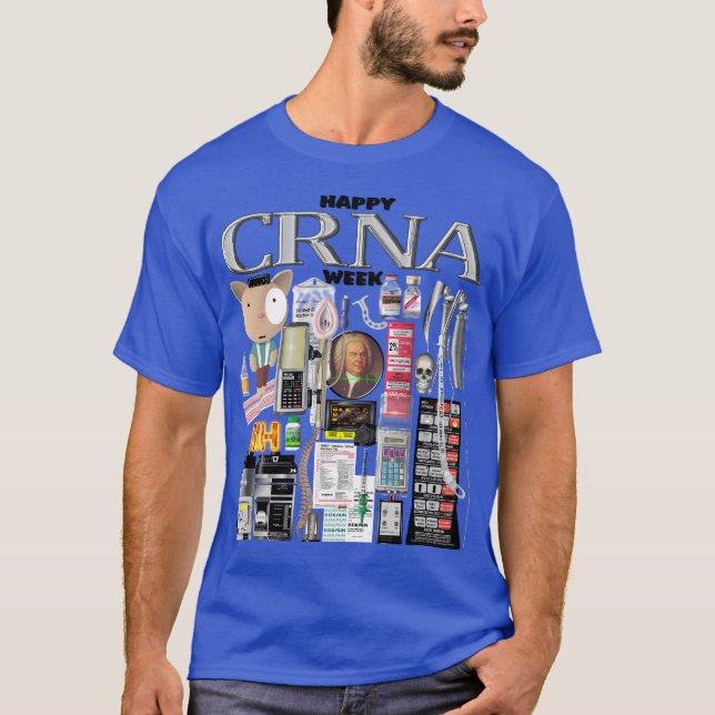 Happy CRNA Woche T-Shirt (Vorderseite)