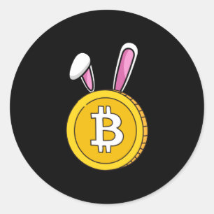 Happy crypto Oaster Runder Aufkleber