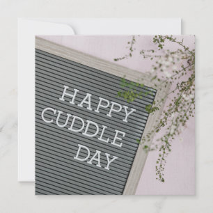 Happy Cuddle Day (Warme Schläger und liebende Schn Karte