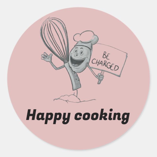 Happy cuisine Sticker (Devant)