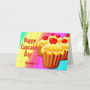 Happy Cupcake Day 15. Dezember Karte