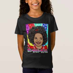 Happy Curls Digitale Kunst Afrikanisch-amerika T-Shirt