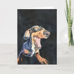 Happy Dackel Card (Leere) Karte
