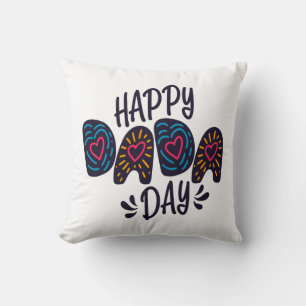 Happy Dada Day Happy Vatertag   Kissen