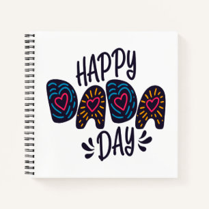 Happy Dada Day Happy Vatertag   Notebook Notizbuch