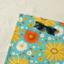 Happy Daisy Blume Pattern Blau