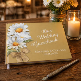 Happy Daisy Wedding Gäestbook Gästebuch