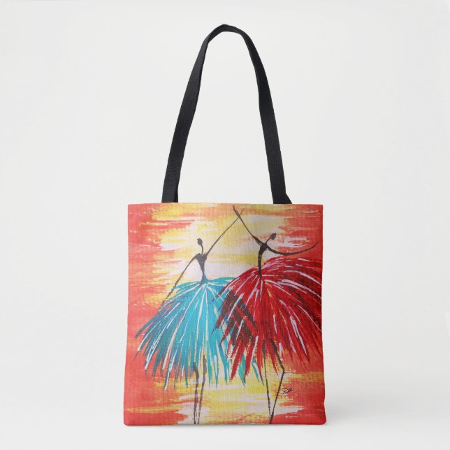 Happy Dance All-Over-Print Schulter-Tasche Tasche (Vorderseite)