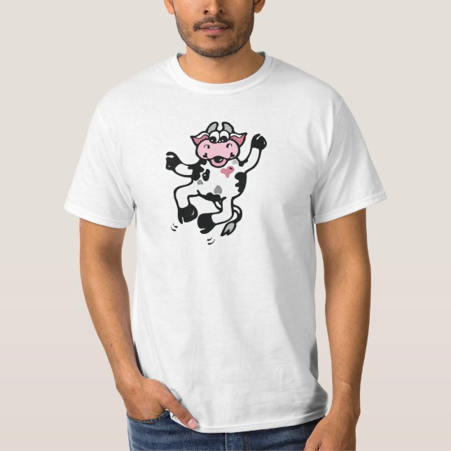 Happy Dancing Cow T-Shirt (Vorderseite)