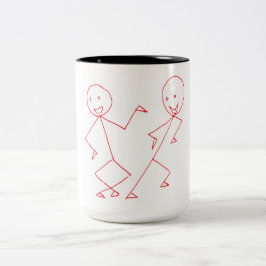 Happy Dancing Stickman Tasse
