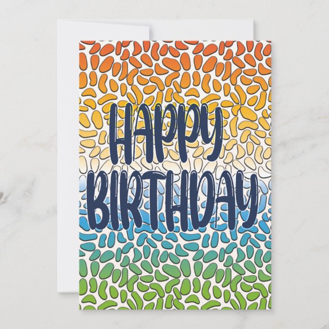 Happy Day and Happier Year Birthday Card (Vorderseite)