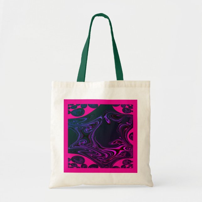 Happy Day Fraktal Budget Tote Tasche (Vorne)