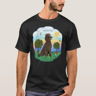 Happy Day mit einer Standard Poodle Chocolate T-Shirt