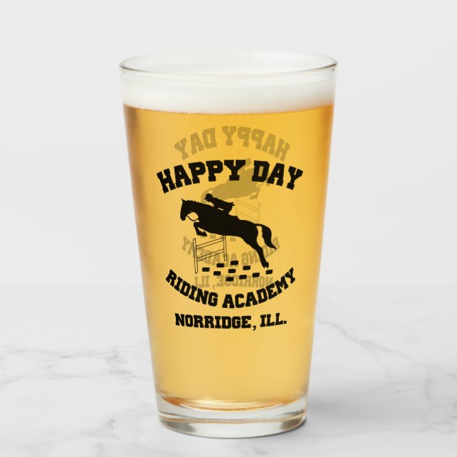 Happy Day Stables, Riding Academy, Norridge, IL Glas (Vorne (Gefüllt))