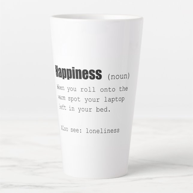 Happy Definition Funny Milchtasse (Vorderseite)