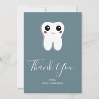 Happy Dental Tooth lächeln Niedlich Danke