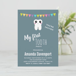 Happy Dental Tooth Mein erster Stand Einladung