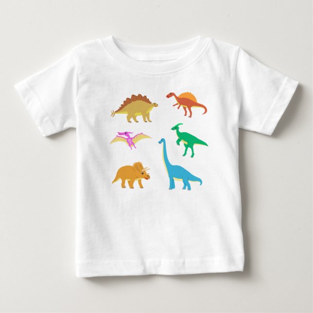 Happy Dinosaurier für Geige Baby T-shirt (Vorderseite)