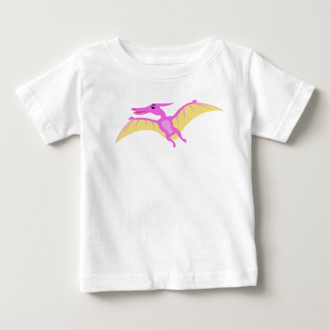 Happy Dinosaurier für Geige Baby T-shirt (Vorderseite)