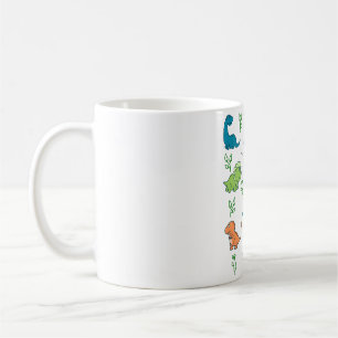 Happy Dinosaurs Pattern Kaffeetasse